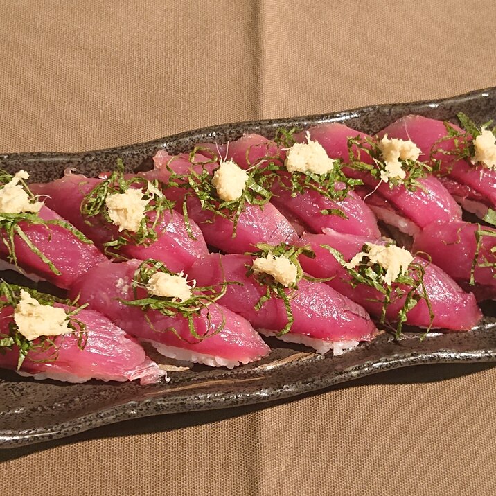 鰹の握り寿司 おろし生姜編 レシピ 作り方 By Yoshi Original 楽天レシピ 鰹の握り寿司 おろし生姜編 レシピ 作り方 By Yoshi Original 楽天レシピ